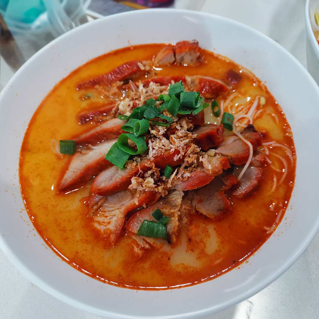 bbq pork laksa - mascot fresh kitchen - chinese food